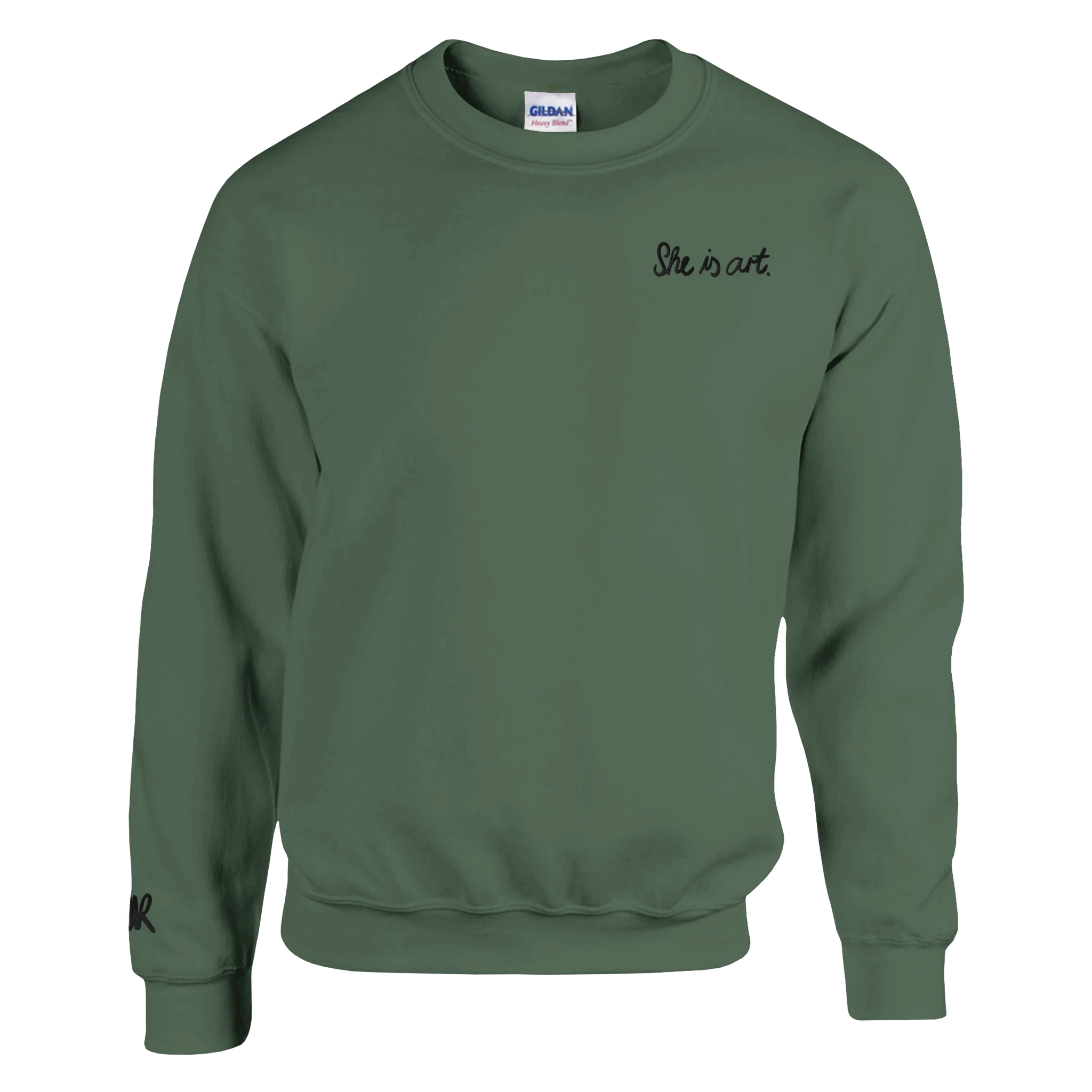“She is art” - Unisex Sweatshirt with Embroidery