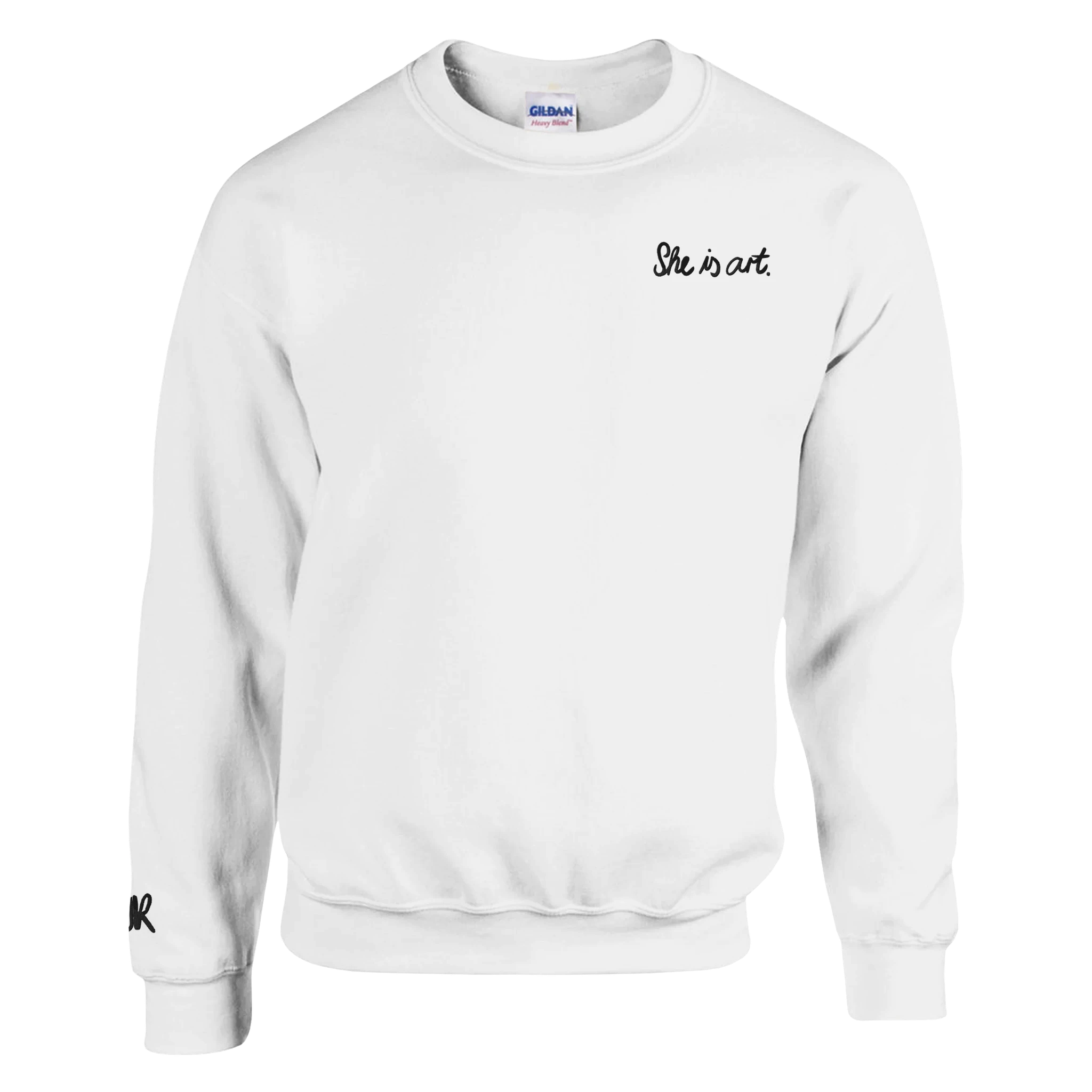 “She is art” - Unisex Sweatshirt with Embroidery
