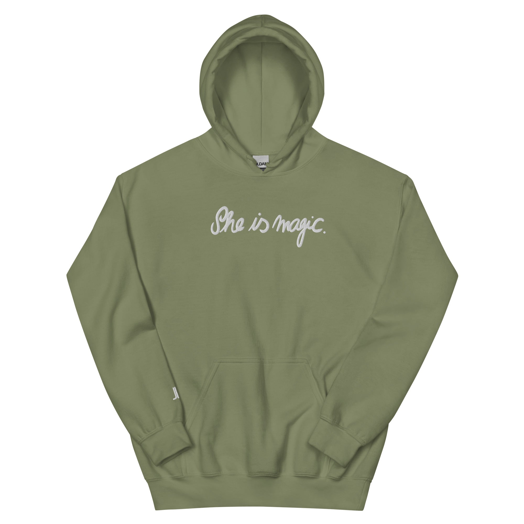 “She is magic” – Unisex Hoodie with Embroidery